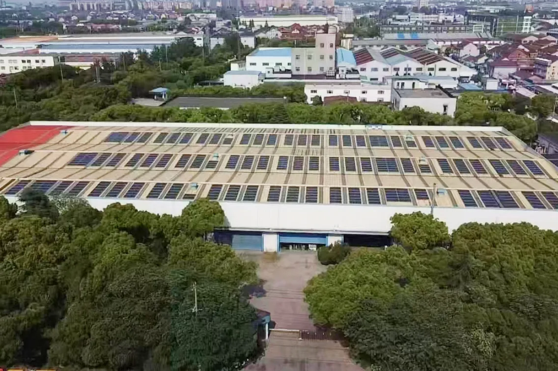 上海宝産三和工場の太陽光発電設備