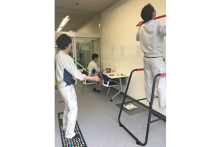 ヘルスケアルーム設置の様子