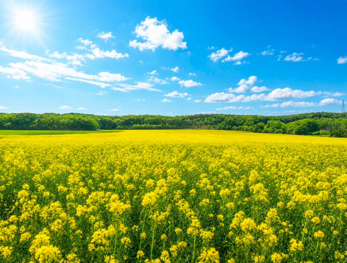 安平町の菜の花畑
