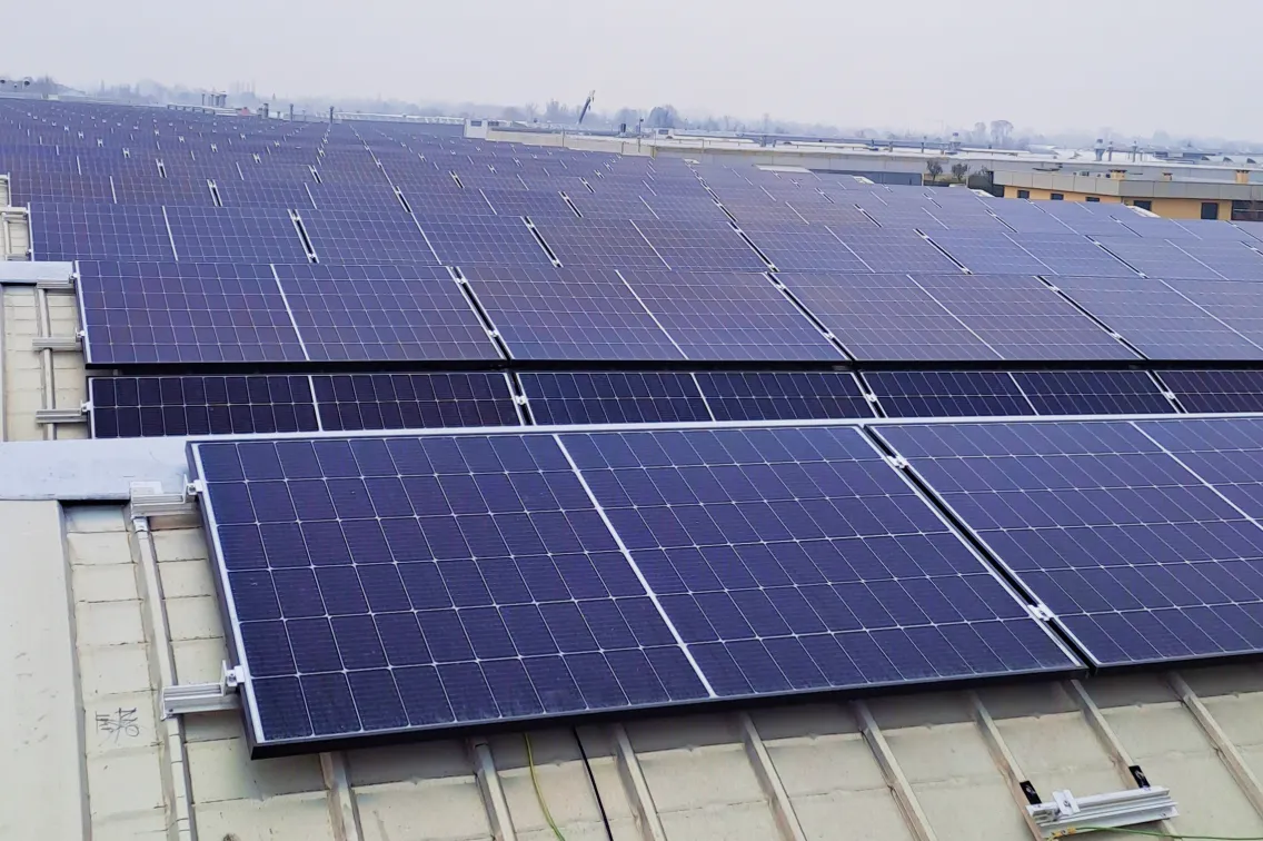 Schievano工場の太陽光発電設備