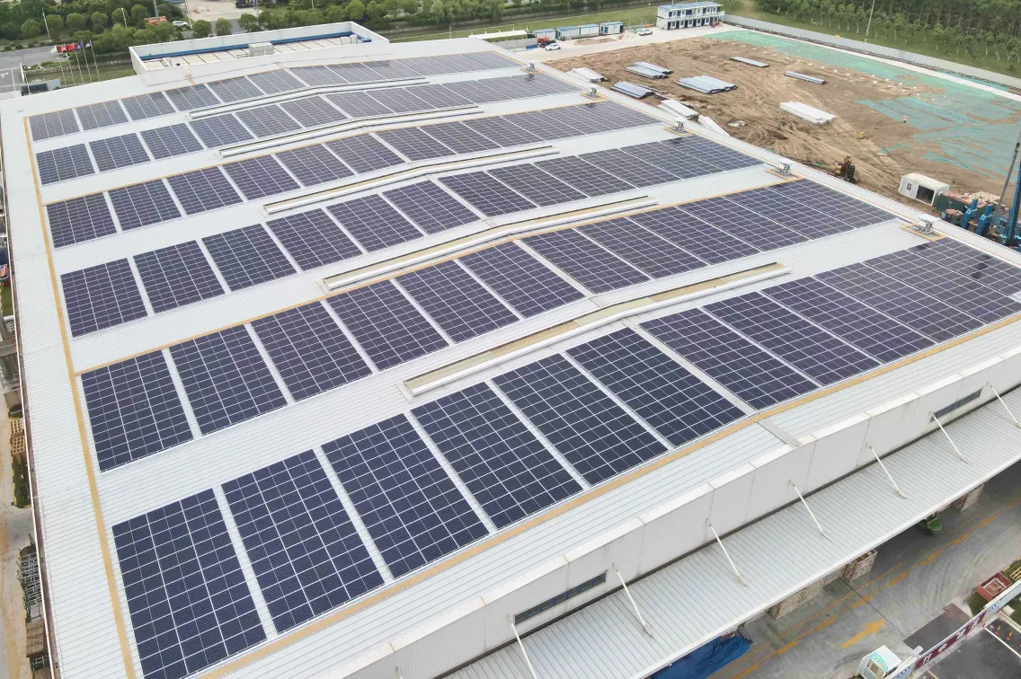 三和NF常熟工場の太陽光発電設備