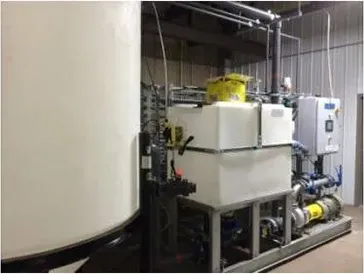 Lewistown工場の亜鉛除去装置