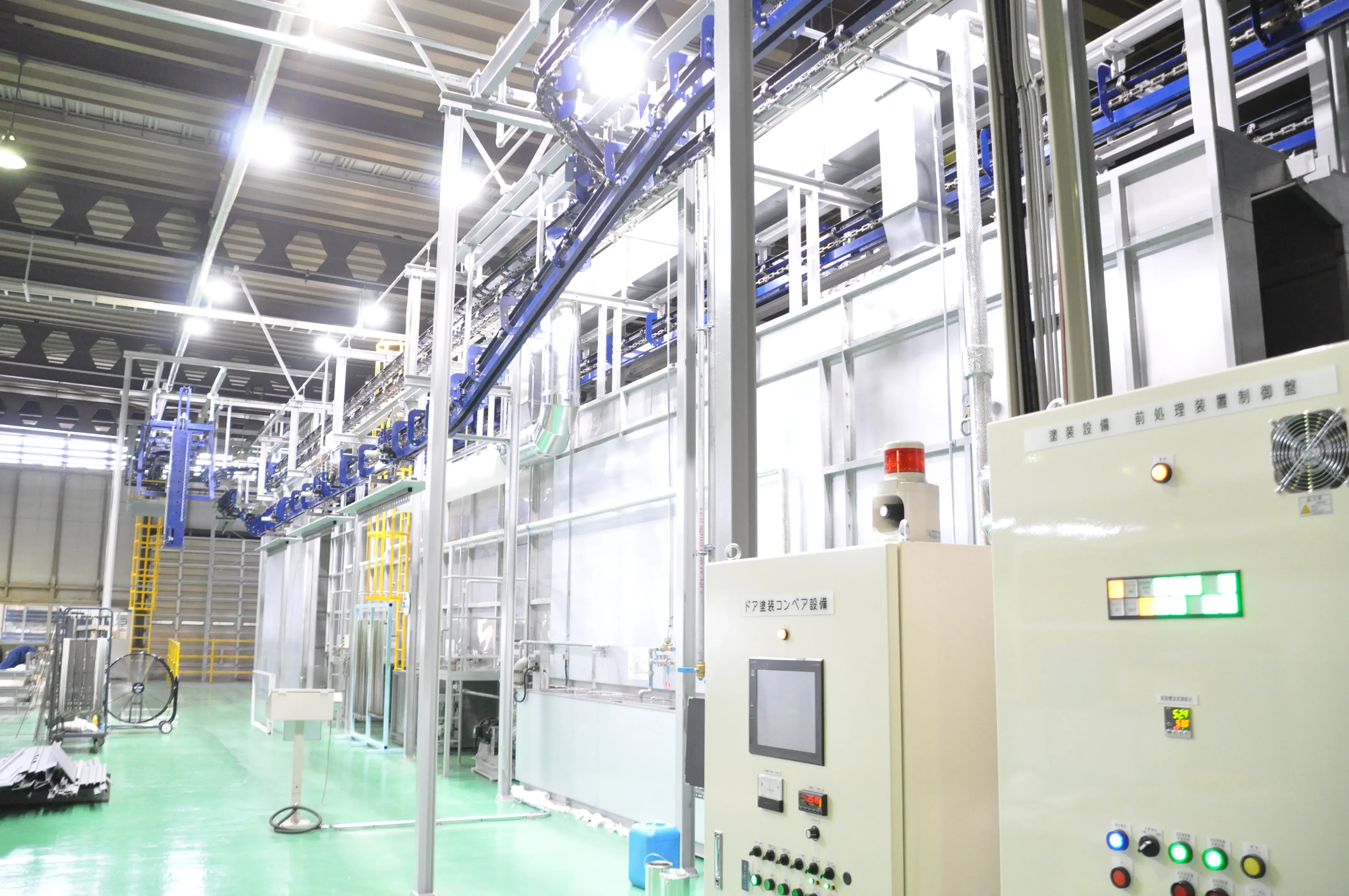 Painting line at Ota Door Factory