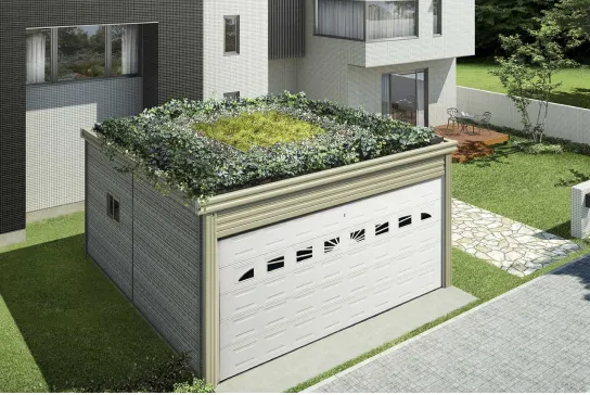 Coffret Garden rooftop greening system (Sanwa Shutter Corporation)