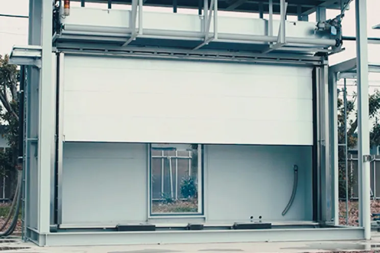 Sewage treatment plant building at Sendai Shiogama Port